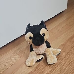 Adorable Black and Tan Stuffed Animal Dog
